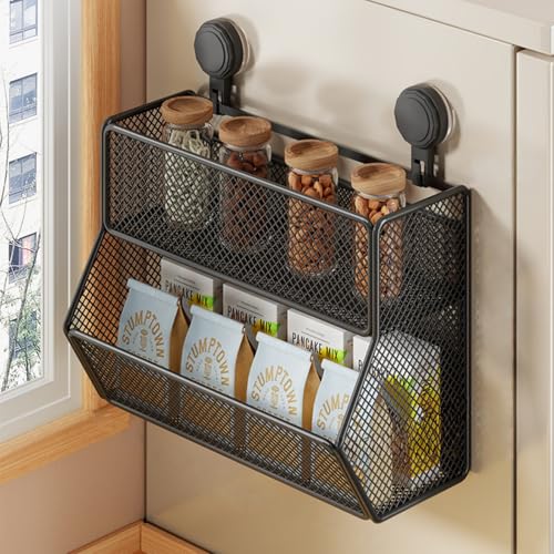 2段吊り下げ式ステンレススチール食器ラック、水切り板と箸置き付き